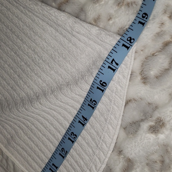 Fred David Long Sleeve White Striped, Partly Sheer, Cuff, Collared Button Down - Picture 7 of 9